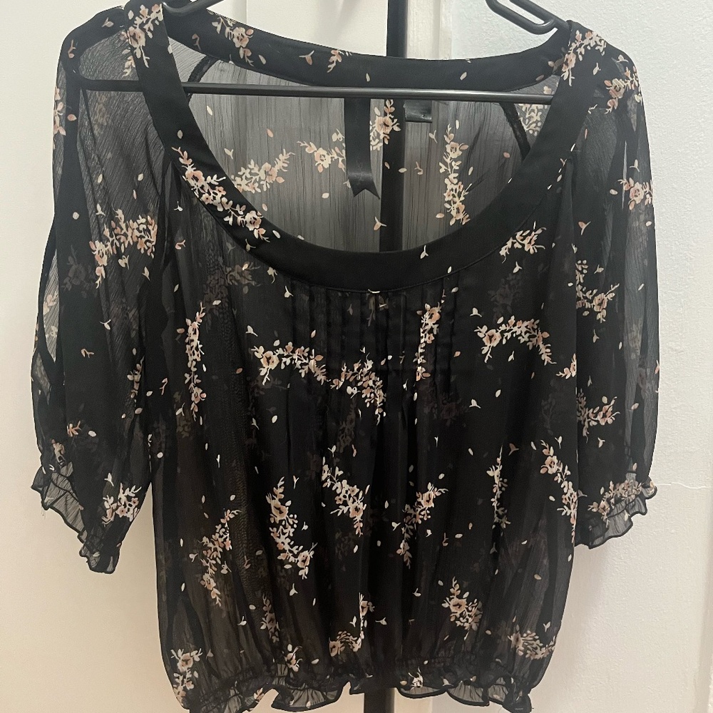 French-inspired Puckered Blouse